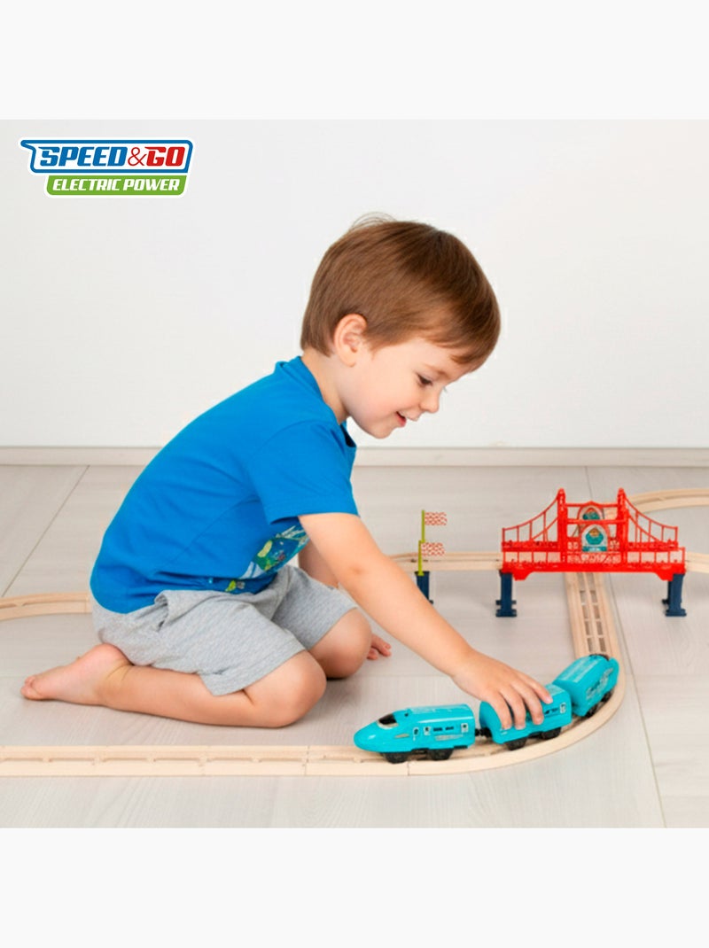 Tren eléctrico de juguete 43 piezas con sonido speed & go N/D - Kiabi