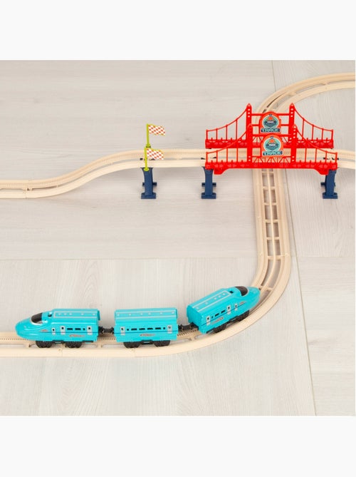 Tren eléctrico de juguete 43 piezas con sonido speed & go - Kiabi