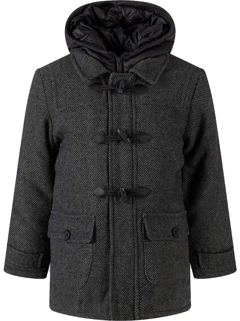 Trenca diseño lisos de tweed niños - minoti Gris - Kiabi