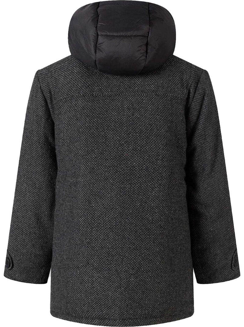 Trenca diseño lisos de tweed niños - minoti Gris - Kiabi
