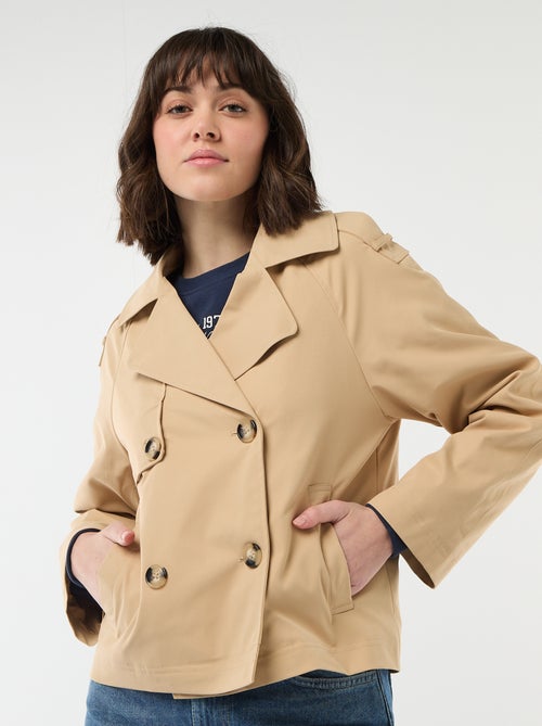 Trench corto de algodón - Kiabi