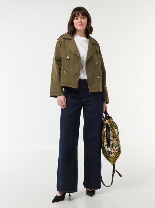 Trench corto de algodón - Kiabi