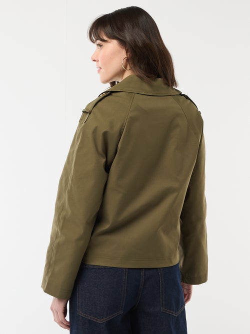 Trench corto de algodón - Kiabi