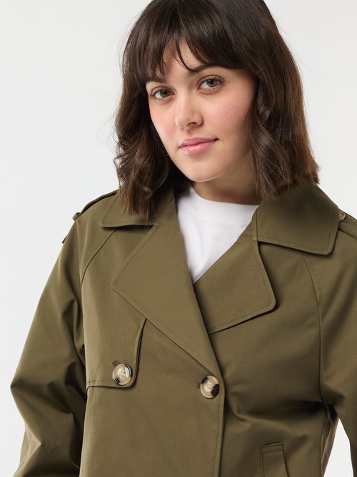 Trench corto de algodón - Kiabi