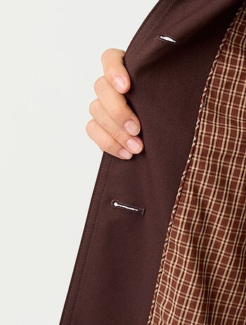 Trench de media longitud con forro interior