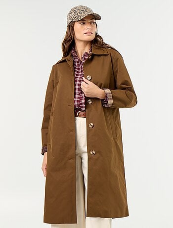Trench de media longitud con forro interior