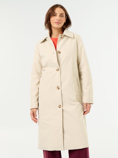 Trench de media longitud con forro interior - Kiabi