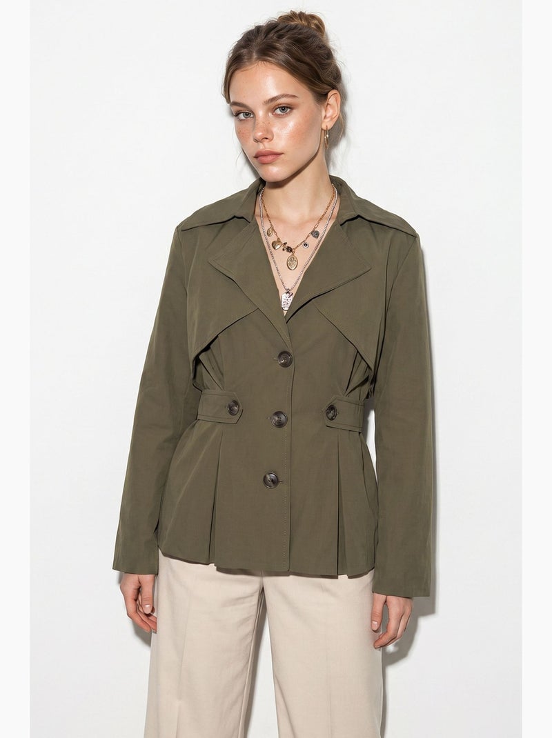 Trench de mujer lucci Caqui - Kiabi