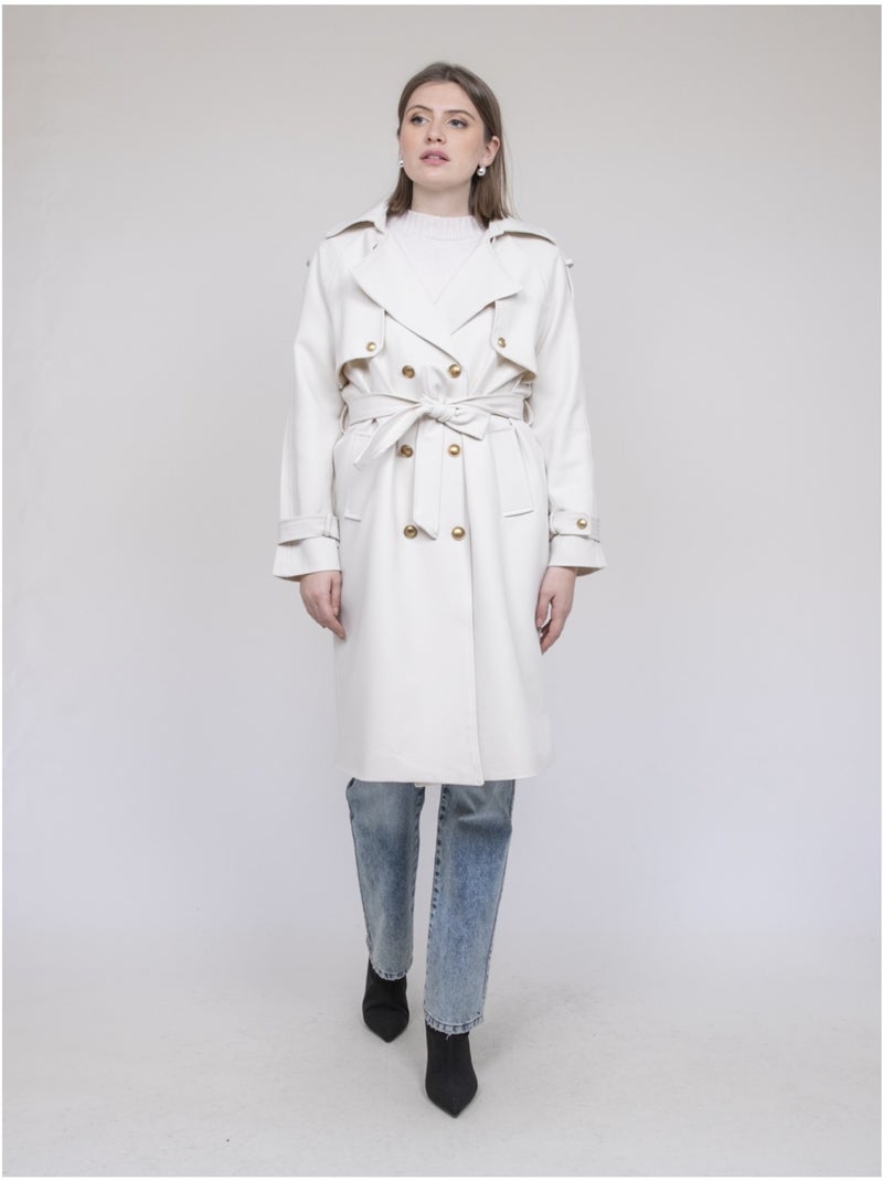 Trench largo UNZILE Crudo - Kiabi