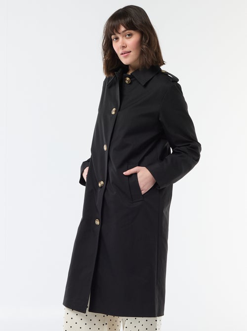 Trench midi con cuello camisero - Kiabi
