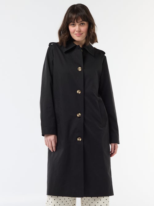 Trench midi con cuello camisero - Kiabi