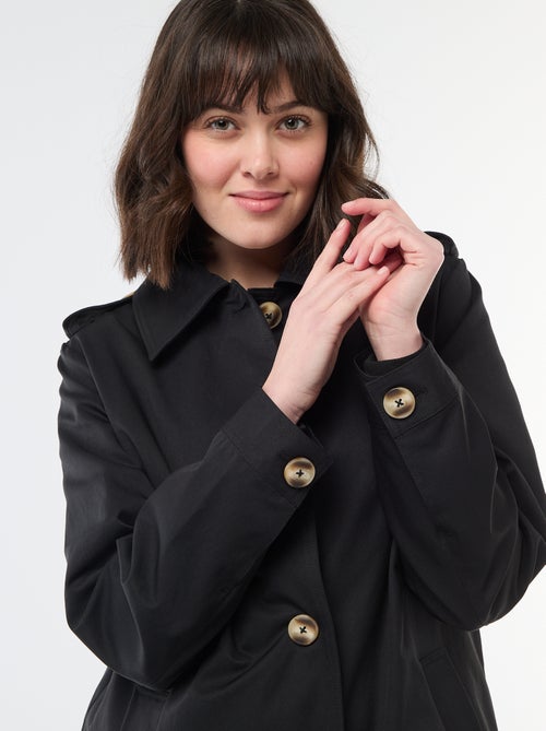 Trench midi con cuello camisero - Kiabi