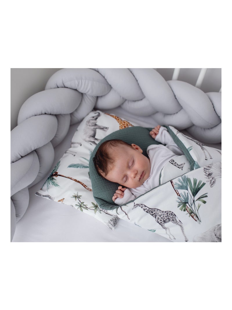 Trenza de cuna bebé universal terciopelo | SEVIRA KIDS Gris - Kiabi