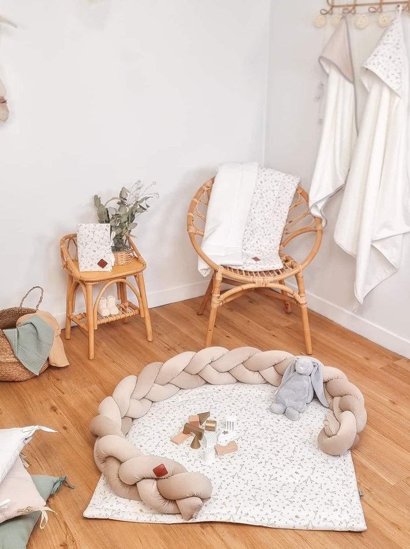 Trenza de cuna bebé universal terciopelo | SEVIRA KIDS Marrón capuchino - Kiabi