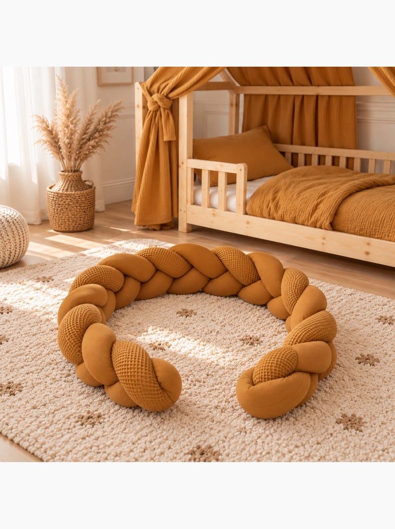 Trenza de cuna universal para bebé de nido de abeja | sevira kids Marrón avellana - Kiabi