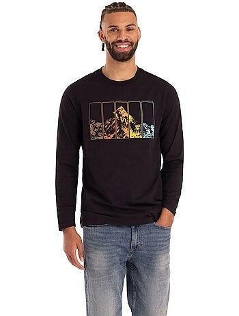 Trespass - Camiseta Diseño Zeppelin de Manga Larga Casual para Hombre