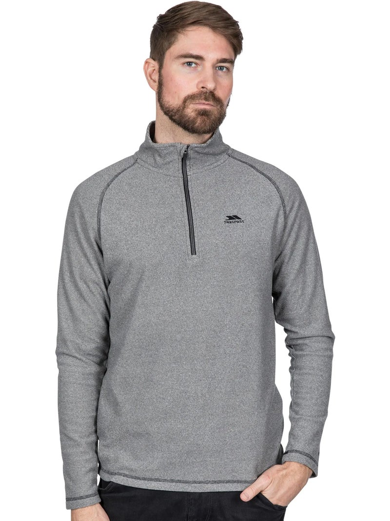 Trespass - Forro Polar con Media Cremallera Antibolitas Keynote para Hombre Gris - Kiabi