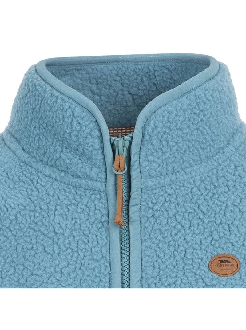 Trespass - Forro Polar Quake de Bordes de Piel para Mujer Azul grisáceo - Kiabi