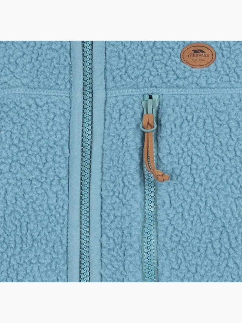 Trespass - Forro Polar Quake de Bordes de Piel para Mujer Azul grisáceo - Kiabi