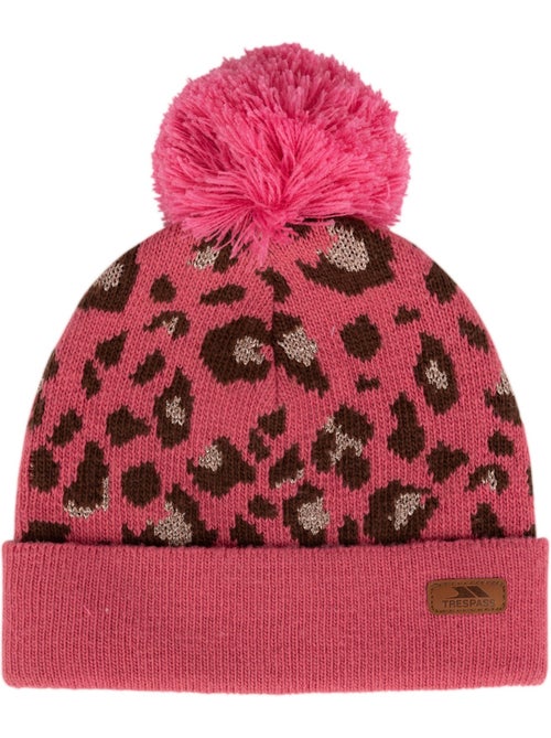 Trespass - Gorro Beanie Kaylani Diseño Estampado de Leopardo de Punto Niñas - Kiabi Trespass - Gorro Beanie Kaylani Diseño Estampado de Leopardo de Punto Niñas - Kiabi