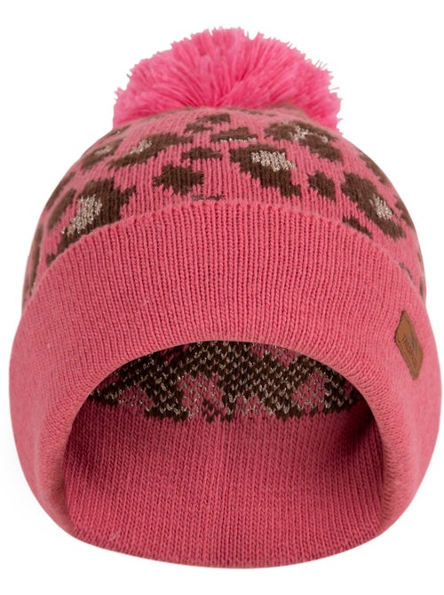 Trespass - Gorro Beanie Kaylani Diseño Estampado de Leopardo de Punto Niñas - Kiabi Trespass - Gorro Beanie Kaylani Diseño Estampado de Leopardo de Punto Niñas - Kiabi
