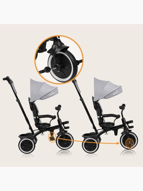 Triciclo convertible 2 en 1 LIONELO Berry - Cochecito/Bicicleta - A partir de 9 meses - Timbre y por - Kiabi