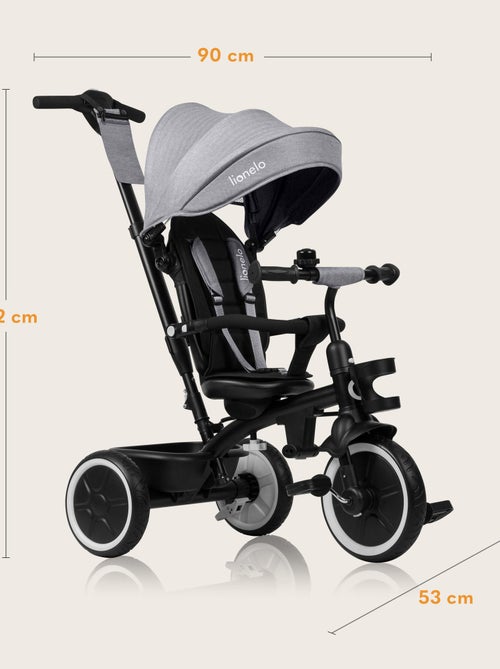 Triciclo convertible 2 en 1 LIONELO Berry - Cochecito/Bicicleta - A partir de 9 meses - Timbre y por - Kiabi