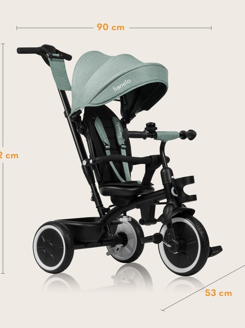 Triciclo convertible 2 en 1 LIONELO Berry - Cochecito/Bicicleta - A partir de 9 meses - Timbre y por - Kiabi