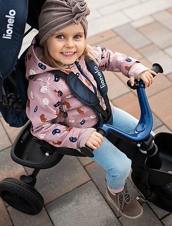 Triciclo convertible LIONELO Kori - Asiento reversible y ajustable - Hasta 25 kg - Cesta incluida