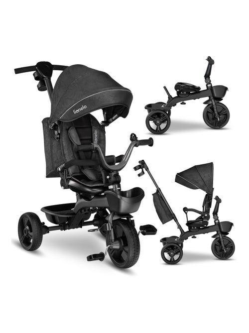 Triciclo convertible LIONELO Kori - Asiento reversible y ajustable - Hasta 25 kg - Cesta incluida - Kiabi