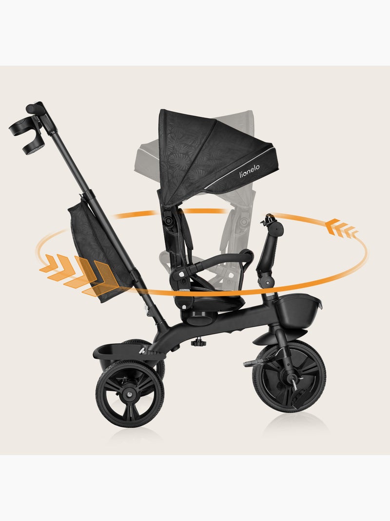 Triciclo convertible LIONELO Kori - Asiento reversible y ajustable - Hasta 25 kg - Cesta incluida Gris - Kiabi