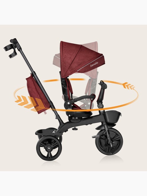 Triciclo convertible LIONELO Kori - Asiento reversible y ajustable - Hasta 25 kg - Cesta incluida - Kiabi