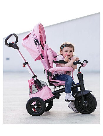 Triciclo evolutivo 3 en 1 HyperMotion bebé 1-5 años con capota ruedas infladas empuje