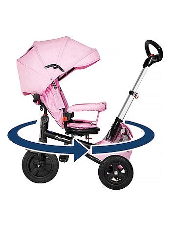 Triciclo evolutivo 3 en 1 HyperMotion bebé 1-5 años con capota ruedas infladas empuje
