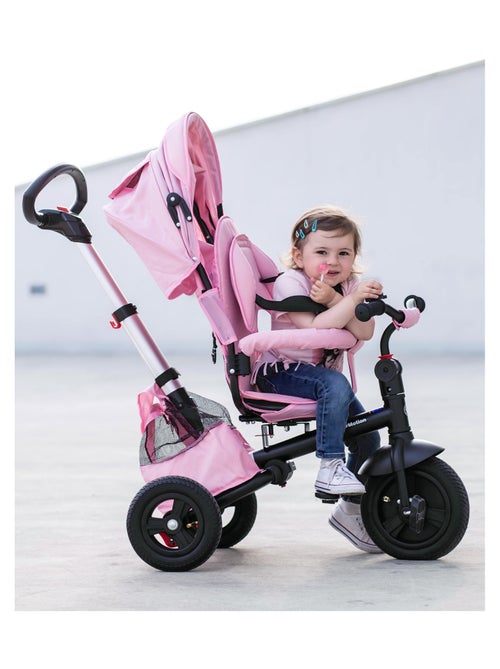 Triciclo evolutivo 3 en 1 HyperMotion bebé 1-5 años con capota ruedas infladas empuje - Kiabi