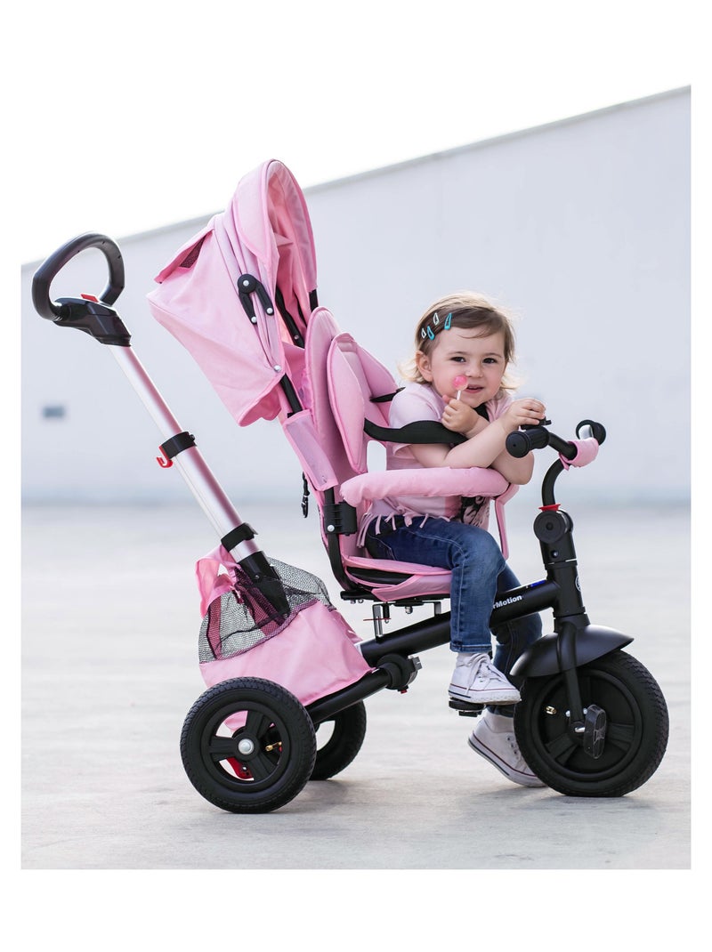 Triciclo evolutivo 3 en 1 HyperMotion bebé 1-5 años con capota ruedas infladas empuje N/D - Kiabi