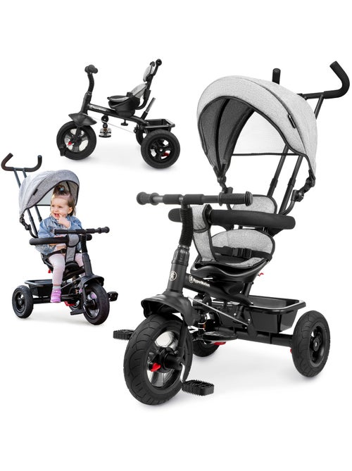 Triciclo evolutivo 3 en 1 ligero FREY con ruedas inflables, capota y barra de empuje 1-4 años - Kiabi