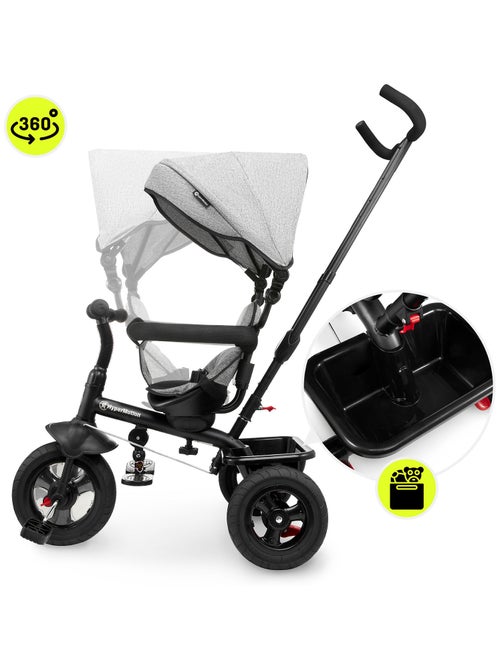 Triciclo evolutivo 3 en 1 ligero FREY con ruedas inflables, capota y barra de empuje 1-4 años - Kiabi