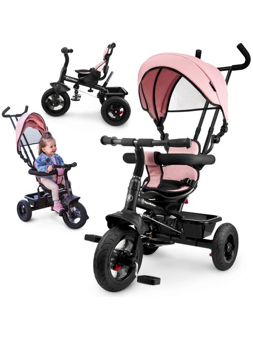 Triciclo evolutivo 3 en 1 TOBI FREY con capota, ruedas inflables y empujador para niños 1-4 años - Kiabi