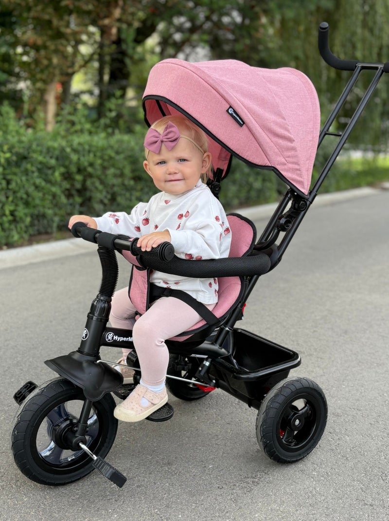 Triciclo evolutivo 3 en 1 TOBI FREY con capota, ruedas inflables y empujador para niños 1-4 años N/D - Kiabi