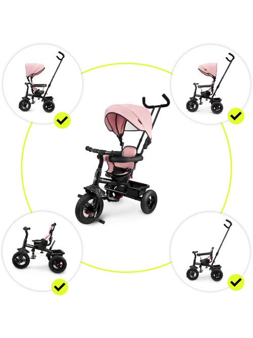 Triciclo evolutivo 3 en 1 TOBI FREY con capota, ruedas inflables y empujador para niños 1-4 años - Kiabi