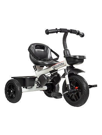 Triciclo evolutivo VECTOR 3 ruedas ultraligero 1-4 años con empuje, ruedas infladas y cesta infantil