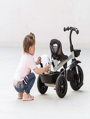 Triciclo evolutivo VECTOR 3 ruedas ultraligero 1-4 años con empuje, ruedas infladas y cesta infantil