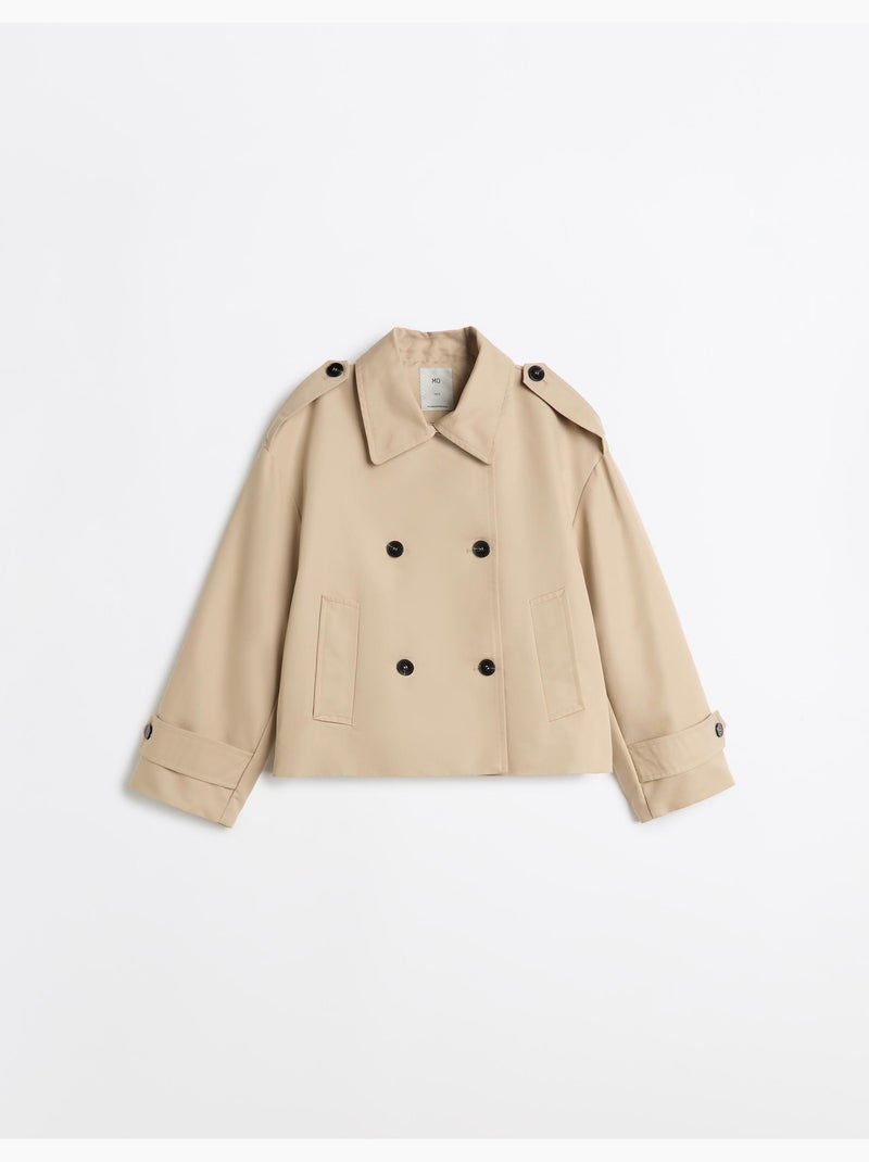 Trinchera corta, mo fashion Beige - Kiabi