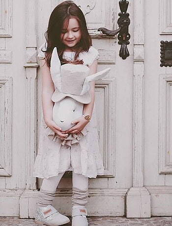 Trofeo de pared para niños en lino, señor conejo | SEVIRA KIDS