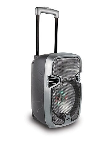 Trolley bluetooth® karaoke audio system 8'' con luces y micrófono