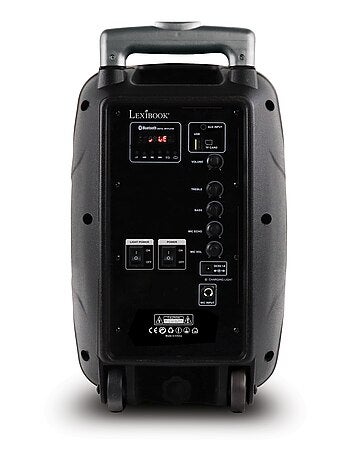 Trolley bluetooth® karaoke audio system 8'' con luces y micrófono