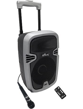 Trolley bluetooth® karaoke audio system 8'' con luces y micrófono