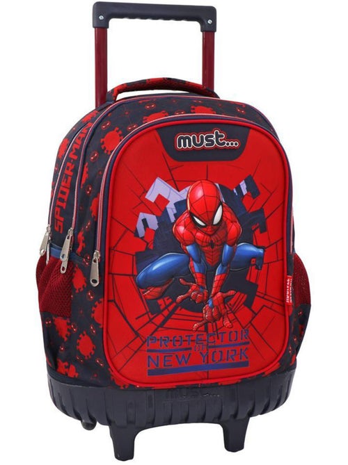Trolley escolar spiderman 3 compartimentos con base plástico rígida 45 cm - Kiabi Trolley escolar spiderman 3 compartimentos con base plástico rígida 45 cm - Kiabi