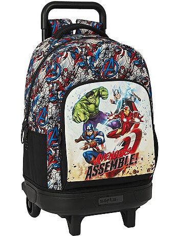 Trolley escolar vengadores assemble con mochila extraíble 45 cm